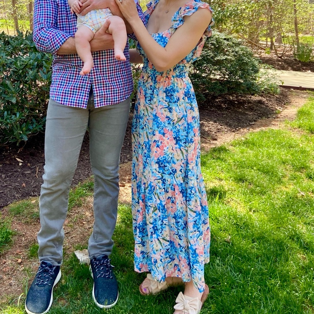 Abercrombie pastel maxi dress
